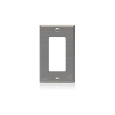 LEVITON Stainless Steel coated with Antimicrobial Polyurethane Powdercoating, Powder Coated Finish, Silver 84401-A40